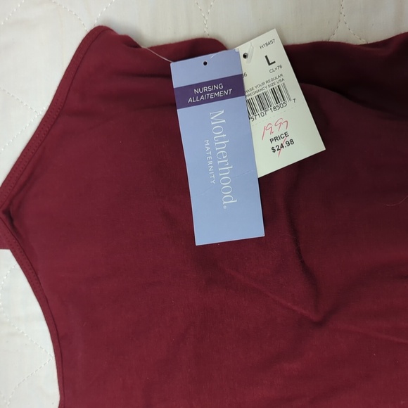 Motherhood Maternity Clip Down Nursing Tank Top Cami Size L NWT MSRP $24.98 - Picture 4 of 4